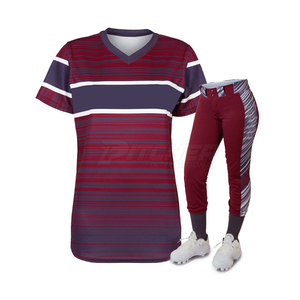 Uniforme de Softbol Personalizado para Mujer, Transpirable, Ecológico, Ligero, de Secado Rápido, Material Flexible, Jersey y Pantalones para Club - Product Image 2