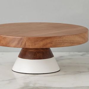 Elegante soporte de madera para exhibir pasteles, cupcakes y repostería en bodas, fiestas de cumpleaños, mostradores de panadería y mesas. - Product Image 6