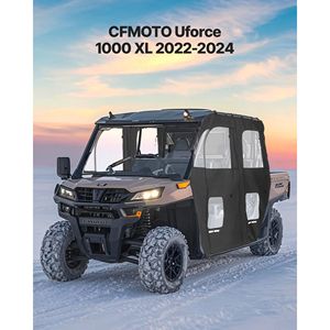 Per CFMOTO Uforce 1000 XL 2022-2024: Porte Superiori per Cabina Antivento e Impermeabili con Cerniera, Accessorio UTV - Product Image 2