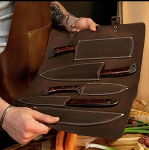 Handmade 67-Layer Damascus Steel Chef <b>Knife</b> <b>Set</b> Forged Ambidextrous Wooden Handle Leather Sheath Kitchen <b>Knife</b> Wholesale Bulk - Product Image 2