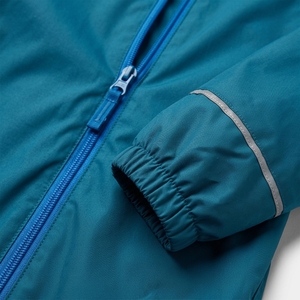 Traje Impermeable de una Pieza con Capucha para Niños, Color Verde Azulado, Nuevo Impermeable Personalizado con Puños Reflectantes para Actividades al Aire Libre - Product Image 6