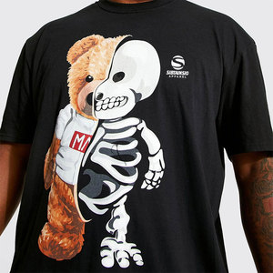 T-shirts imprimés pour hommes, style graphique, mélange de coton, vêtements décontractés, mode streetwear, confortables, de haute qualité - Product Image 3