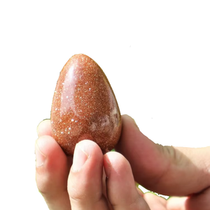 Huevo Yoni de Piedra Natural de Oro Rojo, Huevo de Jade Semiprecioso para Protección Energética, Ejercicio Vaginal, Tallado, Feng Shui Directo - Product Image 6
