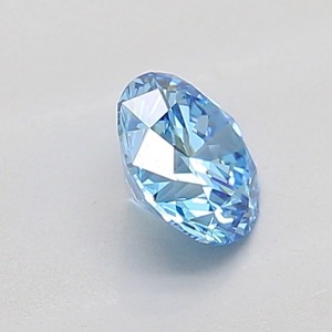 Diamant bleu rond brillant fantaisie de 0,52 ct, clarté VS2, certifié, diamant bleu de luxe - Product Image 2