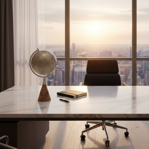 Globo Terráqueo Metálico Grande para Escritorio Ejecutivo |   Mapa del mundo detallado y coloreado |   Soporte Negro Sólido |   Pieza Clásica de Decoración Educativa y de Oficina - Product Image 2