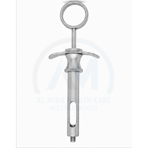 Jeringa Quirúrgica Dental Al Mida, Manual, de Acero Inoxidable, Instrumento con Certificación CE para Procedimientos Dentales - Product Image 5