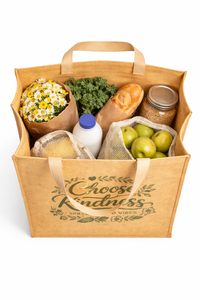 Sac fourre-tout en jute imprimé avec citation motivante, écologique, réutilisable, sac cadeau, logo personnalisé - Product Image 2