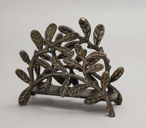 Servilletero Metálico Moderno con Diseño en Forma de Lazo, Disponible para Mesas de Comedor, Bufés, Soporte Decorativo para Servilletas - Product Image 3