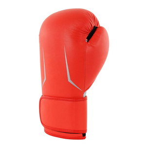 Gants de boxe rouges en PU avec fermeture Velcro, design respirant pour l'entraînement des adultes - Product Image 6