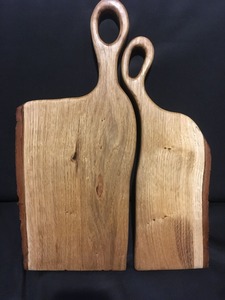 Tabla de cortar de madera de arce flameado con logotipo personalizado, venta al por mayor de fábrica, mango ergonómico con recorte, bloque de corte sólido de alta resistencia - Product Image 2