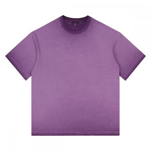 เสื้อยืดพิมพ์ลายกราฟิกสไตล์วินเทจทรงโอเวอร์ไซส์ผ้าคอตตอนหนานุ่มสำหรับผู้ชาย ขายส่งเสื้อยืดเปล่าแบบวินเทจ - Product Image 3