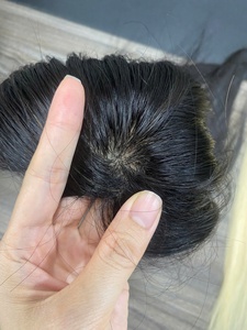 Topper de Cabello Humano Vietnamita con Base de Seda, Sin Pegamento, Muy Suave, Puntas Completas, Liso y Ondulado, Colores Personalizados - Product Image 2