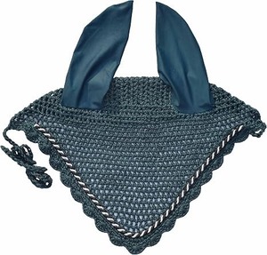 \Pakistan Manufacturer Premium Crochet Horse Ear Bonnet Lightweight Breathable Washable <b>Fly</b> Veil for Elegant Equestrian Look - Product Image 1
