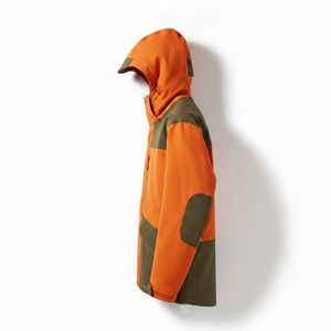 Veste softshell bleu marine et gris pour homme, imprimé léopard, fermeture éclair intégrale, anti-humidité, coupe-vent, poches latérales, vêtements de chasse - Product Image 5