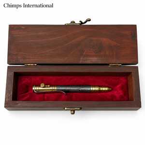 Bolígrafo de Acero de Damasco Hecho a Mano, de Lujo, con Mecanismo de Acción por Perno, para Firmas Ejecutivas |   Caja de regalo de madera incluida - Product Image 4