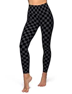 Leggings de yoga taille haute unis, infroissables, pleine longueur avec poches, extensibles dans les quatre sens, en Spandex et Polyester - Product Image 6