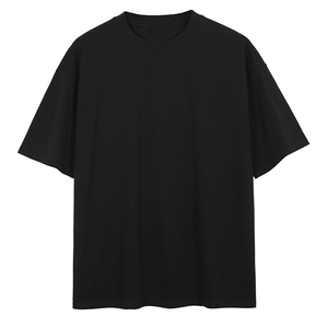 Camiseta Formal de Algodón 100% para Hombre, con Estampado de Letras Bordadas, Manga Corta, Corte Holgado - Product Image 1