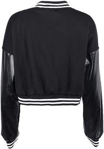 Chaqueta universitaria para mujer, estilo casual urbano, con botones a presión, tela transpirable y cómoda para el uso diario. - Product Image 2