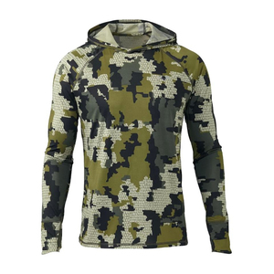 Hoodie de pêche à manches longues léger et personnalisé avec protection UPF 50 pour adultes unisexes, en polyester/coton - Product Image 3