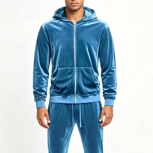Ensemble de survêtement en velours écologique pour femme, coupe oversize et ample, avec sweat à capuche et pantalon de jogging, style urbain, grandes tailles, hiver - Product Image 4