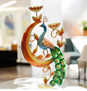 Handprinted Tealight Candle Holder Decorative Tabletop <b>T</b> <b>Light</b> for Diwali Christmas Home Party and Gift Decor - Product Image 1