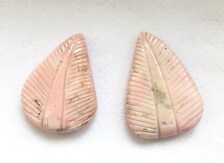 174.32 quilates de ópalo rosa natural tallado en forma de hoja, par de piedras preciosas sueltas naturales para la elaboración de joyería fina. - Product Image 2