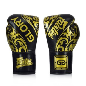 นวมชกมวย Fairtex Glory รุ่นพรีเมียม หนังแท้ สำหรับฝึกซ้อมและแข่งขัน น้ำหนักเบา สายรัดปรับได้ - Product Image 3