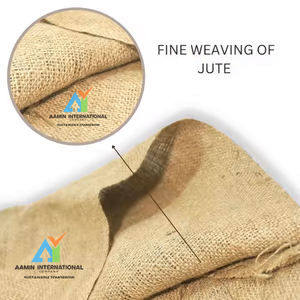Eco-Friendly Custom Size Jute Burlap <b>Hessian</b> Sand <b>Bag</b> Reusable Drawstring Biodegradable Silk Material for Packaging Printing - Product Image 3