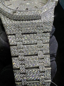 Reloj de Lujo para Hombre con Moissanita VVS que Pasa el Test de Diamantes, de Fábrica, con Incrustaciones de Alta Calidad, Mecánico Automático - Product Image 6