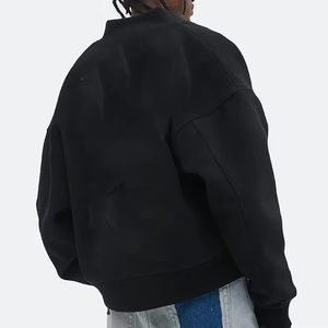 University Varsity <b>Baseball</b> Bomber <b>Jacket</b> Polyester/Cotton Slim Fit Winter Sheep Fur Trim Customizable <b>for</b> College Students - Product Image 4