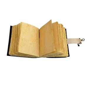 Diario de tapa dura de tela artesanal con diseño floral, hongos y luna, impresión digital, costura con hilo, encuadernación, cuaderno de regalo, Rajasthan - Product Image 3
