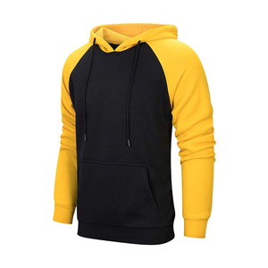 Sudadera con Capucha Gris para Hombre con Paneles Negros en las Mangas, Corte Regular, Informal, Tejida, Color Sólido, para Otoño - Product Image 6