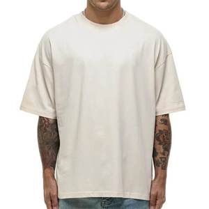 Camiseta de alta calidad de 240 g/m², estilo vintage, oversize, con hombros caídos, 100 % algodón, para hombre, corte holgado, estampada, estilo baggy, de color sólido. - Product Image 2