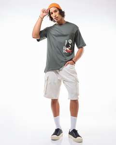 Camiseta Casual a Cuadros para Hombre, Cuello Redondo, Transpirable, 100% Algodón, Tejido de Punto, Estampado Serigrafiado, Manga Corta, 220g - Product Image 2