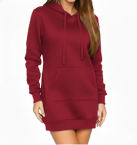 Low MOQ Wholesale Women's Custom Knitted Front <b>Tie</b> Printed Breathable Quick Dry Oversized Fit Autumn Winter Hoodies 100% Cotton - Product Image 1