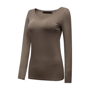 Haut de sport à manches longues pour femme, compression, haute élasticité, anti-UV, personnalisable avec logo, vente en gros - Product Image 1