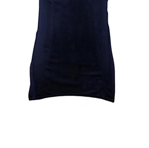 Ensemble d'uniformes de football américain personnalisés pour hommes, maillot bleu marine avec numéro 24 blanc et pantalon blanc, col en V, manches courtes - Product Image 4