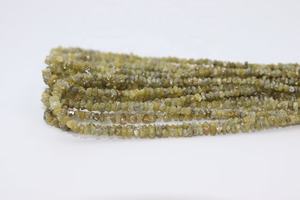 Cuentas de diamante amarillo natural sin cortar 2-3mm 15 pulgadas para la fabricación de joyas cuentas de diamante crudo hechas de piedra natural - Product Image 4