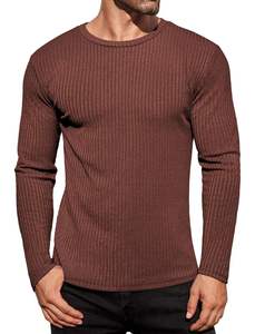 Camiseta Térmica de Manga Larga con Tejido de Canalé Personalizada, Algodón Premium, Fabricante de Ropa OEM, Marca Privada, Venta al Por Mayor - Product Image 2