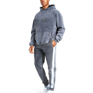 Survêtement délavé à l'acide en gros, nouveau style, tissu confortable, idéal pour les tenues décontractées et sportives - Product Image 1