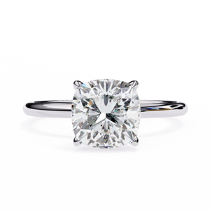 Bague de fiançailles en or jaune 14 carats, 2,5 carats, taille coussin, diamant de laboratoire certifié IGI, cadeaux d'anniversaire et de mariage, vente chaude - Product Image 2