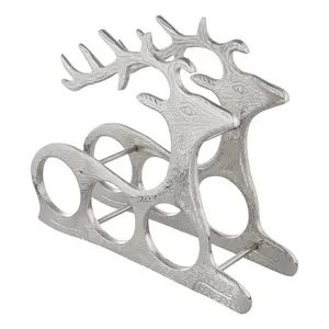 Support à bouteilles en métal fait main, décoratif et moderne, pour restaurants, support à bouteilles de vin en métal fait main de luxe Zahid - Product Image 2