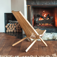 Chaise de pêche en bois d'acacia au design moderne de haute qualité, pliable et facile à transporter pour une utilisation en extérieur et en intérieur pour les hôtels et les salons