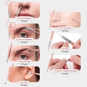Juego de Manicura de 5 Piezas de Acero Inoxidable Super Badger, Kit de Cortaúñas Afilado, Herramienta Profesional de Pedicura, Set de Cuidado de Manos y Pies - Product Image 3