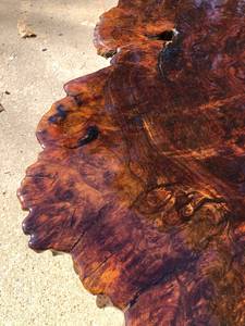 Modern American Walnut Solid Wood <b>Epoxy</b> Resin Log Round <b>Coffee</b> <b>Table</b> for Living Room Natural Grain Durable Furniture Decoration - Product Image 5