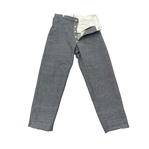 กางเกงผ้าขนสัตว์โบราณแบบจำลองยุคสงครามกลางเมืองอเมริกัน กางเกงแบบจำลองยุคตะวันตกโบราณ - Product Image 1