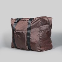Bolsa de Viaje Plegable Personalizada, Reciclable, Deportiva, Resistente al Agua, de Nailon con Serigrafía, con Cierre Autoadhesivo