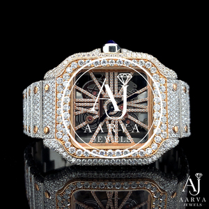 Reloj de Cuarzo con Esfera Cuadrada, Cristal de Zafiro, Correa de Acero Inoxidable, Unisex, de Lujo y Moda - Product Image 1