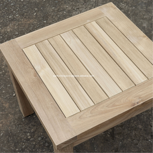 <b>Square</b> Wood Outdoor Coffee <b>Table</b> Minimalist Design Teak Garden <b>Side</b> <b>Table</b> for Home Outdoor Furniture - Product Image 5