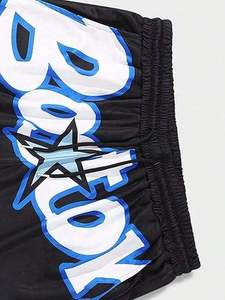 Pantalones Cortos Deportivos de Baloncesto para Hombre, Estilo Vintage, 100% Algodón, con Estampado de Bate - Product Image 6